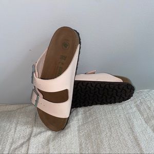 NWOBOX Birkibuc Arizona Vegan Birkenstocks light Rose Sz 39